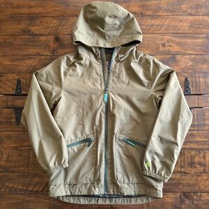 Champion Light Weight Windbreaker Hoodie Jacket, Boys Size M 8-10, Olive/Green